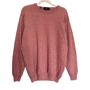 Rodd & Gunn Mens 3XL Salmon Color Cashmere Merino Wool Blend Crew Neck Sweater